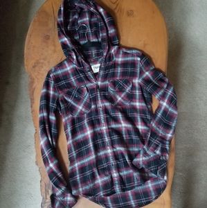 TNA hooded flannel